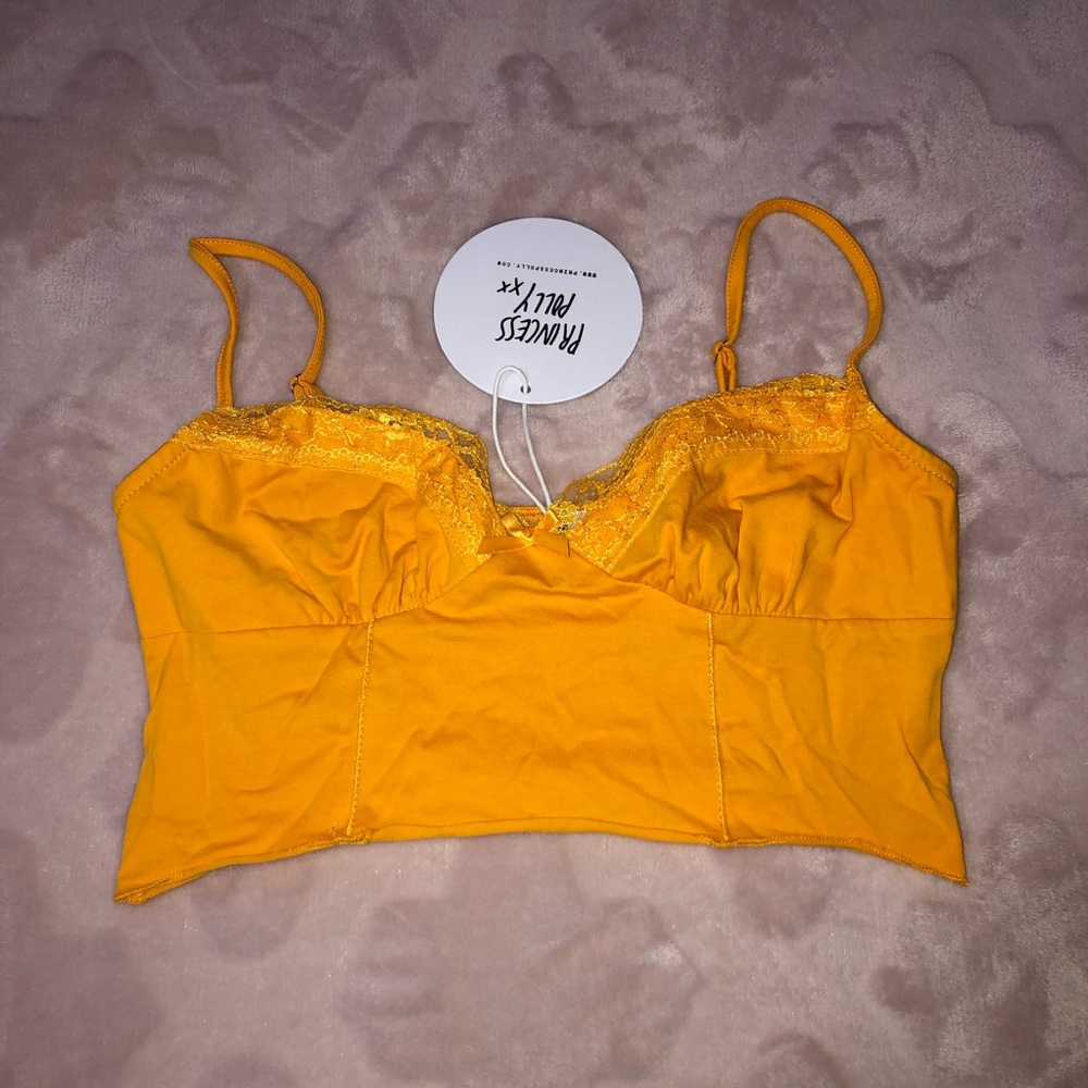 BRAND NEW Princess Polly Orange Lace Cami